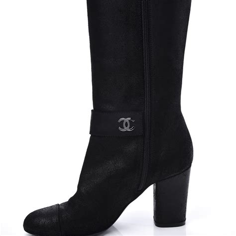 chanel knee high boots.